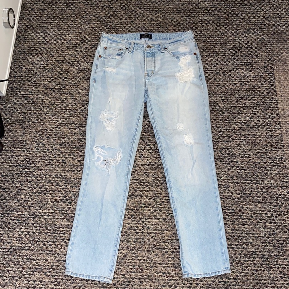Abercrombie & Fitch Ripped Slim Boyfriend Jean